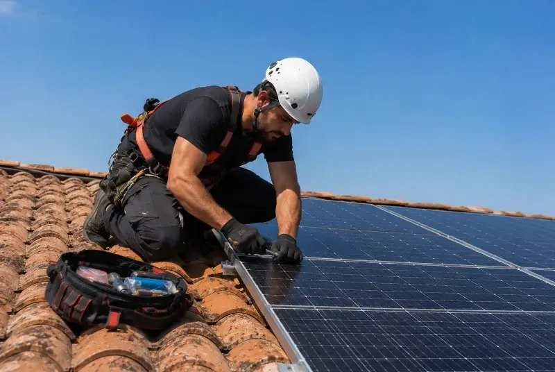Maintenance et monitoring de panneaux solaires à Wervicq-Sud